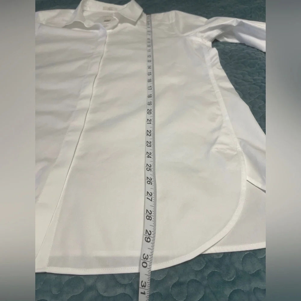 Chico’s Size 2 Large Women’s Shirt Blouse Long Sleeve White Button No-Iron - Picture 4 of 5